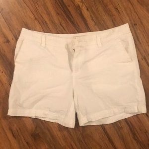Seersucker white shorts